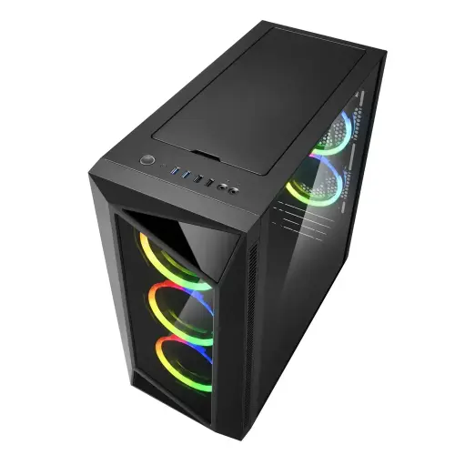 Sharkoon REV200 RGB USB 3.0 Temperli Cam ATX Mid-Tower Gaming (Oyuncu) Kasa