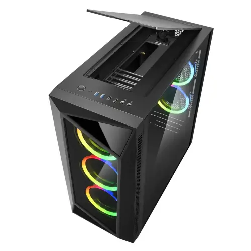 Sharkoon REV200 RGB USB 3.0 Temperli Cam ATX Mid-Tower Gaming (Oyuncu) Kasa