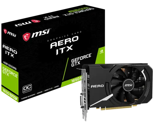 MSI GeForce GTX 1650 Super AERO ITX OC 4GB GDDR6 128Bit DX12 Gaming (Oyuncu) Ekran Kartı
