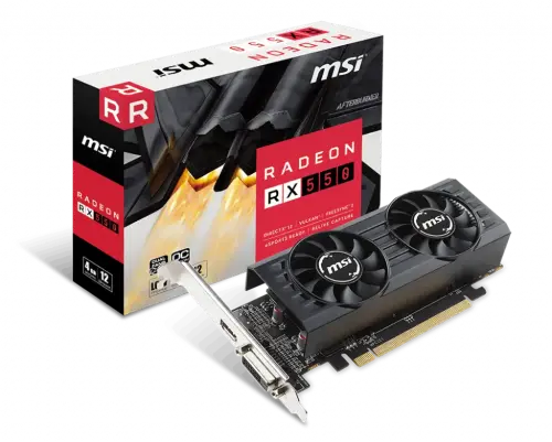 MSI AMD Radeon RX 550 4GT LP OC 4GB GDDR5 128Bit DX12 Gaming (Oyuncu) Ekran Kartı