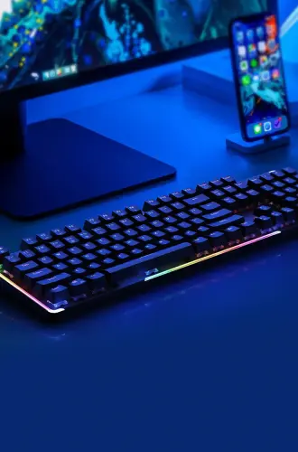 James Donkey 610R Rainbow Aydınlatmalı RGB Siyah/Turuncu Switch Gaming Mekanik Klavye