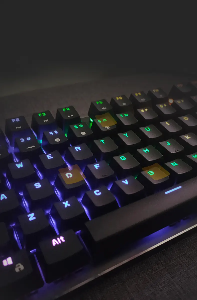 James Donkey 610R Rainbow Aydınlatmalı RGB Siyah/Turuncu Switch Gaming Mekanik Klavye