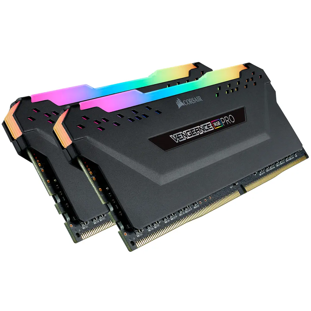 Corsair Vengeance CMW16GX4M2Z3200C16 16GB (2x8GB) RGB PRO DDR4 3200Mhz CL16 Siyah Gaming Ram (Bellek)