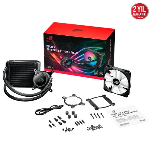 Asus  ROG Strix LC 120 Aura Sync  RGB 120mm Adreslenebilir CPU Sıvı Soğutma Sistemi