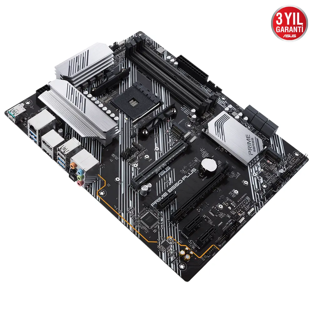 ASUS Prime B550-PLUS AMD B550 Soket AM4 DDR4 4600(OC)Mhz ATX Gaming (Oyuncu) Anakart