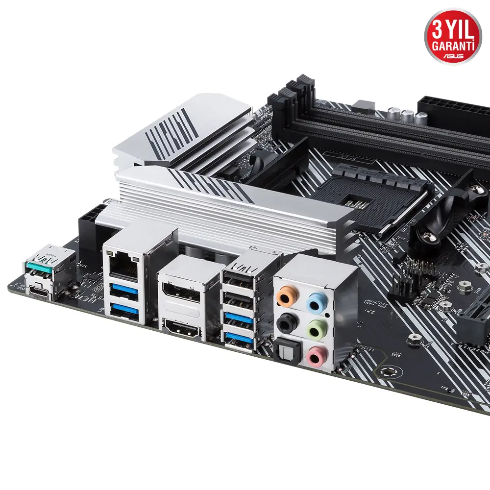ASUS Prime B550-PLUS AMD B550 Soket AM4 DDR4 4600(OC)Mhz ATX Gaming (Oyuncu) Anakart