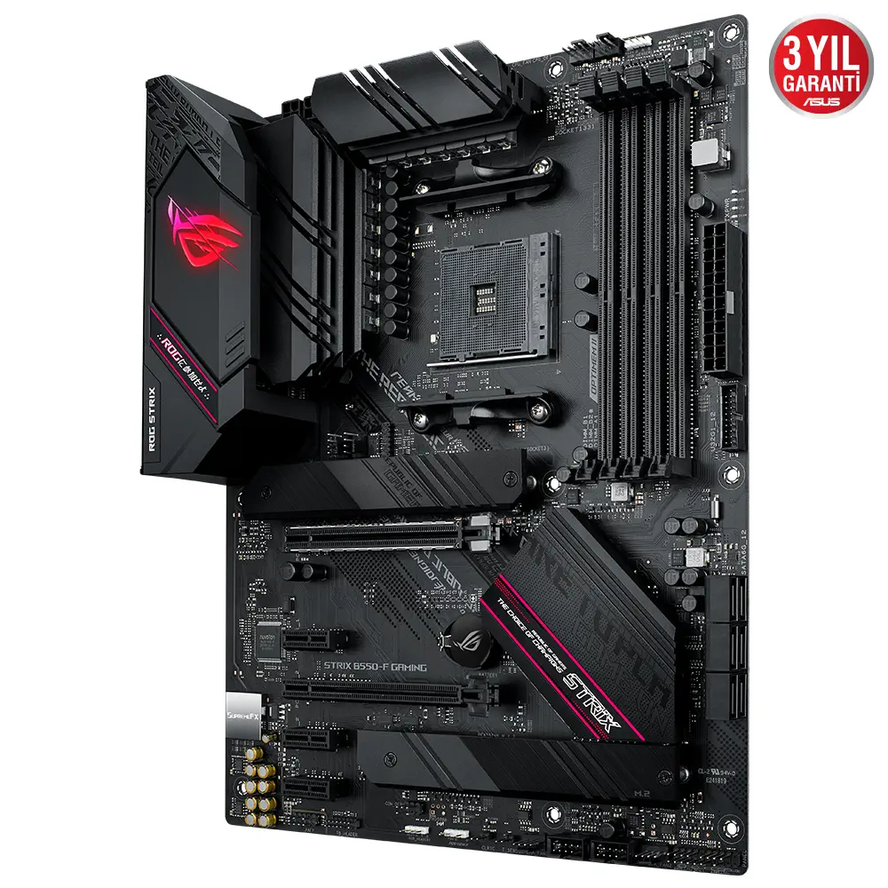 ASUS ROG STRIX B550-F Gaming AMD B550 Soket AM4 DDR4 4600MHz(OC)Mhz ATX Gaming (Oyuncu) Anakart