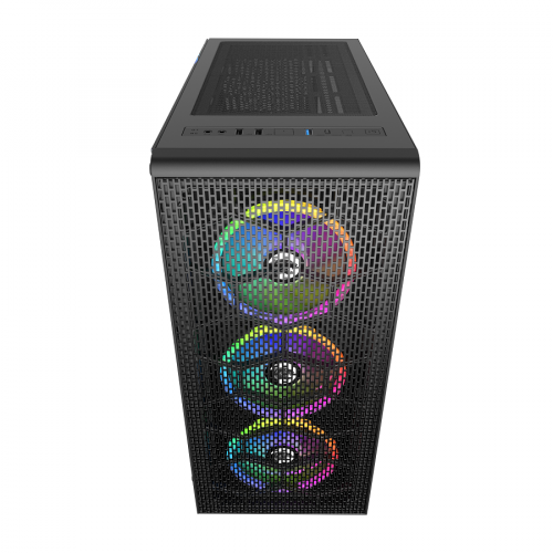 GamePower Horizon Gaming MESH 4*120mm RGB Fan Mesh Kasa RGB Kontrolcü ve Uzaktan Kumanda