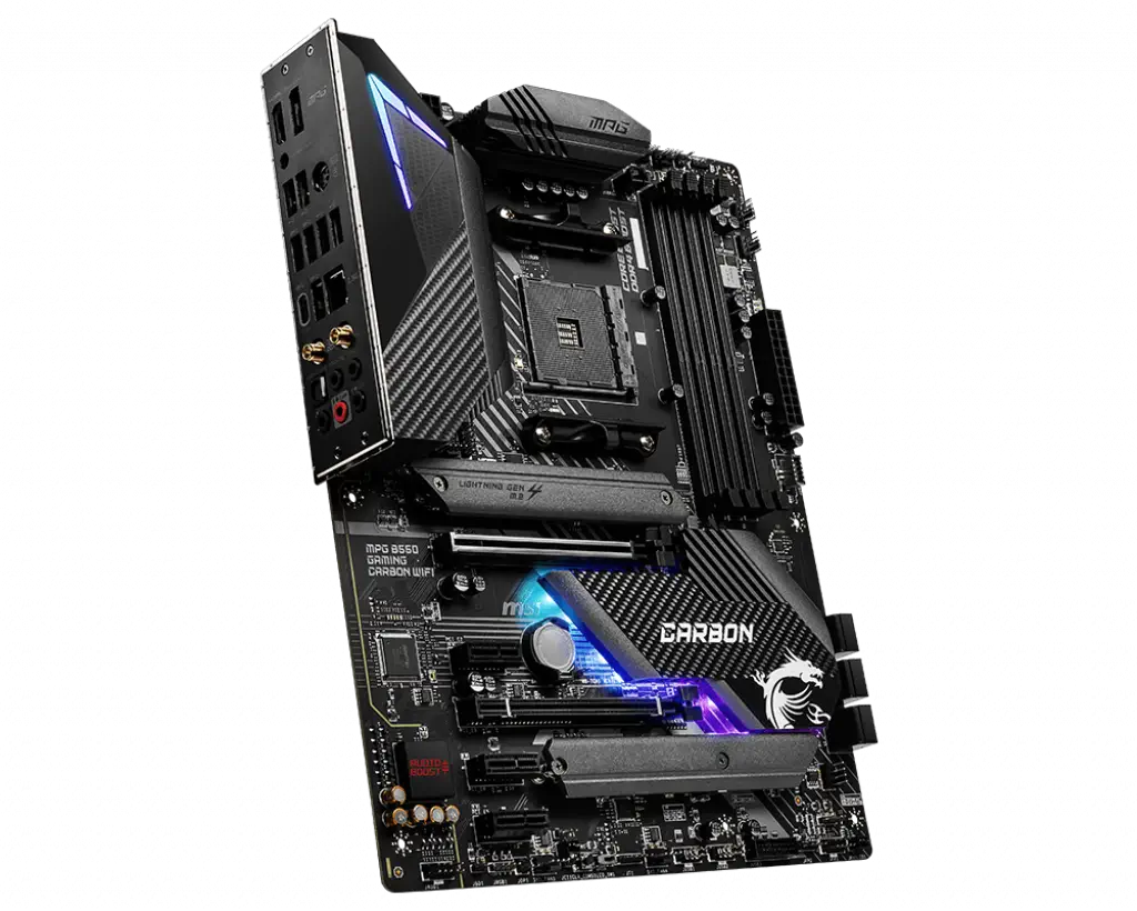 MSI MPG B550 Gaming Carbon WIFI AMD B550 Soket AM4 DDR4 5100(OC)MHz ATX Gaming (Oyuncu) Anakart