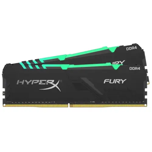 HyperX Fury RGB HX432C16FB3AK2/16 16GB (2x8GB) DDR4 3200MHz CL16 Gaming Ram (Bellek)