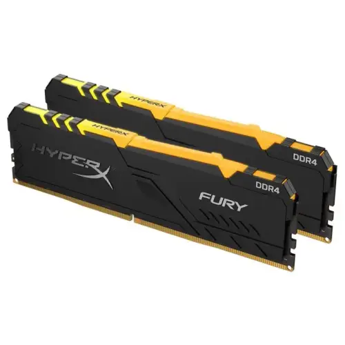 HyperX Fury RGB HX432C16FB3AK2/16 16GB (2x8GB) DDR4 3200MHz CL16 Gaming Ram (Bellek)