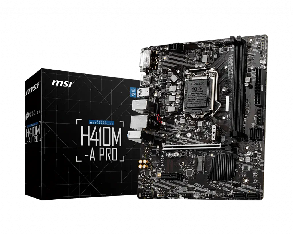 MSI H410M-A PRO Intel H410 Soket 1200 DDR4 2933Mhz mATX Gaming (Oyuncu) Anakart