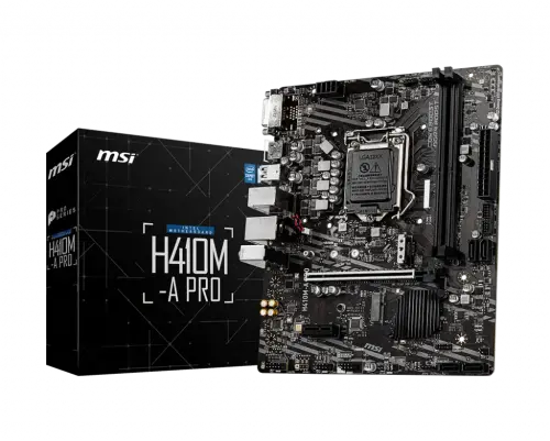 MSI H410M-A PRO Intel H410 Soket 1200 DDR4 2933Mhz mATX Gaming (Oyuncu) Anakart