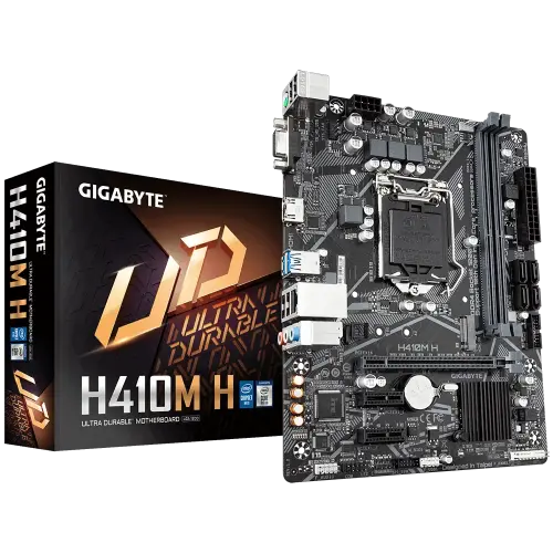 Gigabyte H410M H Intel H410 Soket 1200 DDR4 2933MHz mATX Gaming (Oyuncu) Anakart