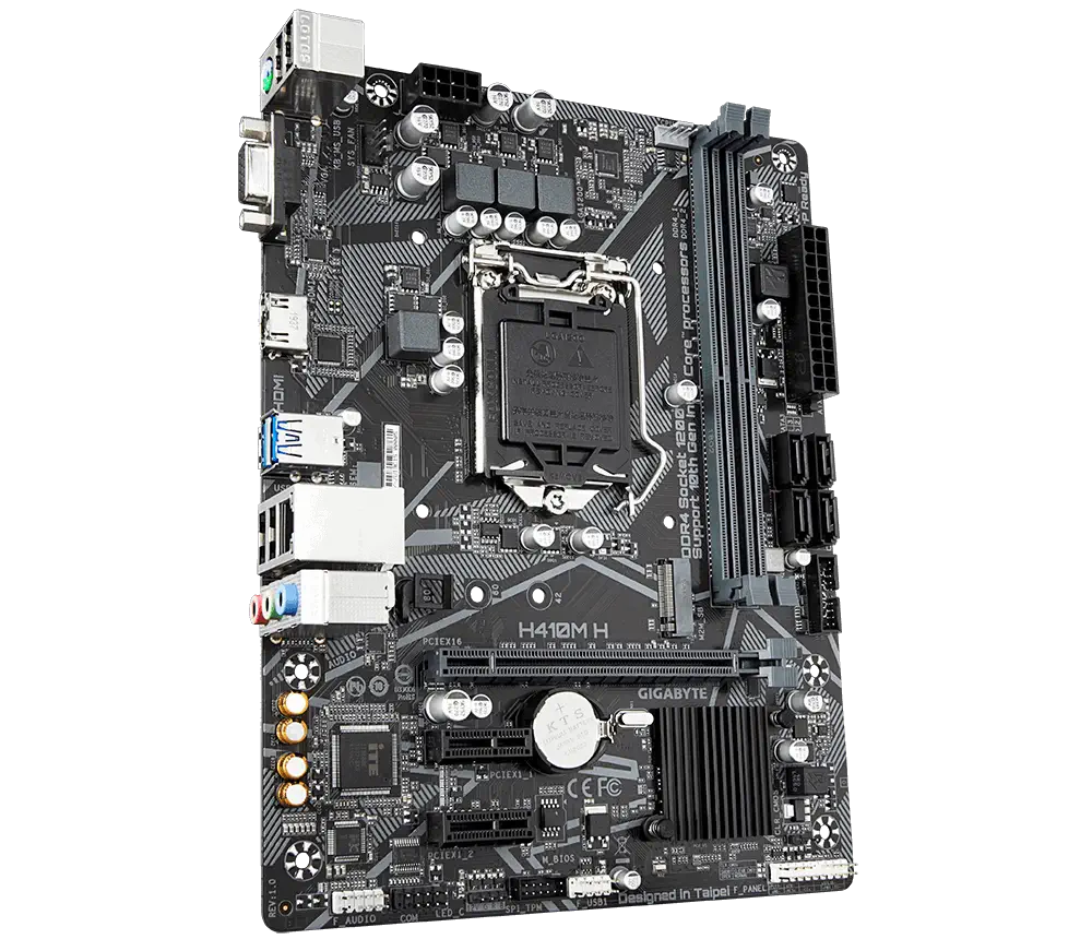 Gigabyte H410M H Intel H410 Soket 1200 DDR4 2933MHz mATX Gaming (Oyuncu) Anakart