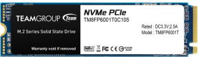 Team MP33 1TB 1800/1500MB/s NVMe PCIe Gen3x4 M.2 SSD Disk (TM8FP6001T0C101)