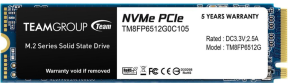 Team MP33 512GB 1700/1400MB/s NVMe PCIe M.2 Gen3x4 SSD Disk (TM8FP6512G0C101)