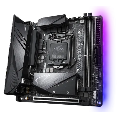 Gigabyte Z490I Aorus Ultra Intel Z490 Soket 1200 DDR4 5000(OC)MHz Mini-ITX Gaming (Oyuncu) Anakart