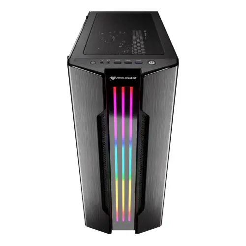 Cougar Gemini S IRON-G RGB CGR-5BMBG-T 600W 80+ Dahili PSU`lu USB 3.0 Temperli Cam E-ATX Mid-Tower Gaming (Oyuncu) Kasa