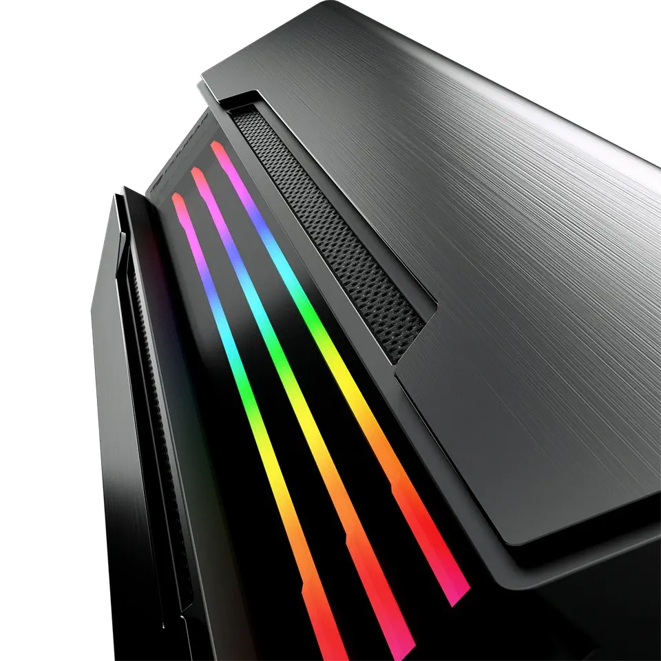 Cougar Gemini S IRON-G RGB CGR-5BMBG-T 600W 80+ Dahili PSU`lu USB 3.0 Temperli Cam E-ATX Mid-Tower Gaming (Oyuncu) Kasa