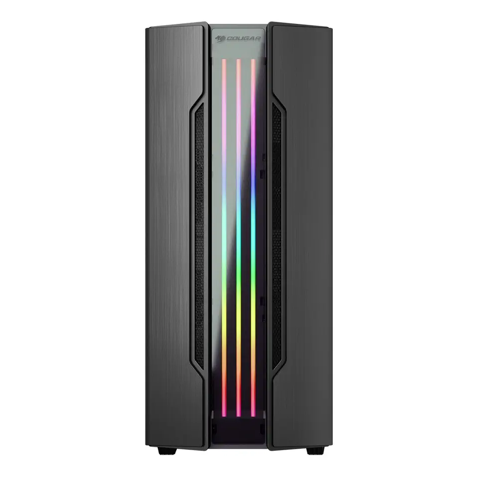 Cougar Gemini S IRON-G RGB CGR-5BMBG-T 600W 80+ Dahili PSU`lu USB 3.0 Temperli Cam E-ATX Mid-Tower Gaming (Oyuncu) Kasa
