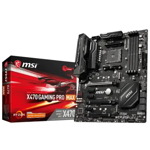 MSI X470 GAMING PRO MAX AMD X470 Soket AM4 DDR4 4133(OC)MHz ATX Gaming (Oyuncu) Anakart