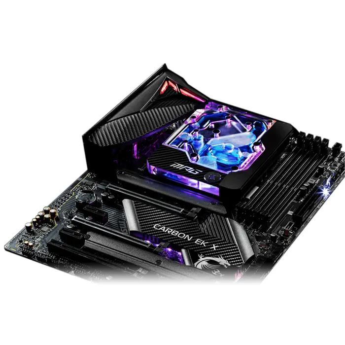 MSI MPG Z490 CARBON EK X Intel Z490 Soket 1200 DDR4 4800(OC)MHz ATX Gaming (Oyuncu) Anakart