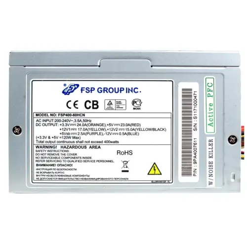 FSP FSP400-60HCN 400W 120mm Power Supply