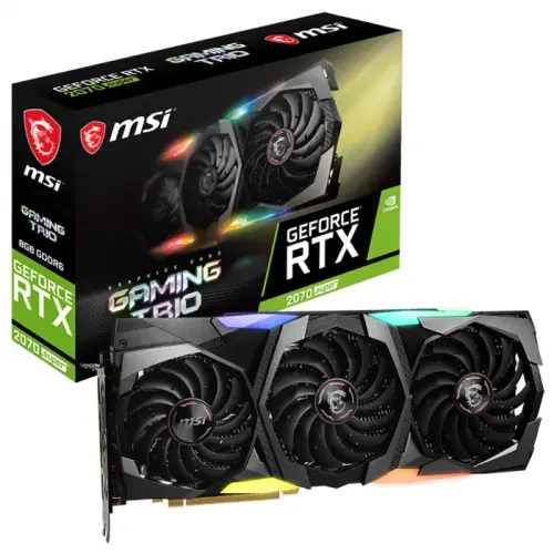 MSI GeForce RTX 2070 Super Gaming TRIO 8GB GDDR6 256Bit DX12 Gaming Ekran Kartı