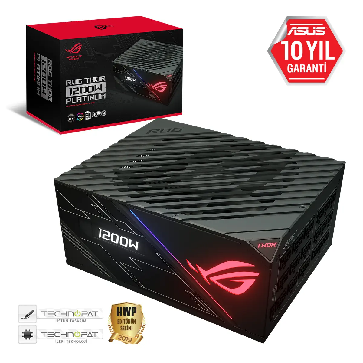 ASUS ROG-THOR-1200P 1200W 80 Plus Platinum 135mm Full Modüler Gaming (Oyuncu) Power Supply