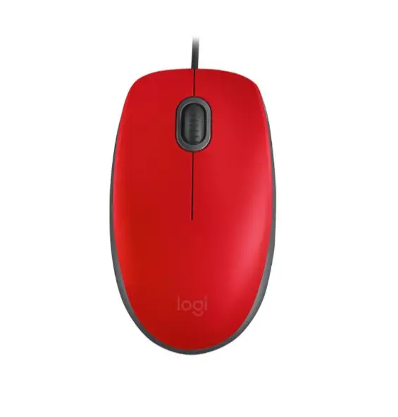 Logitech M110 Silent 910-005489 1000DPI Optik Kırmızı Kablolu Mouse