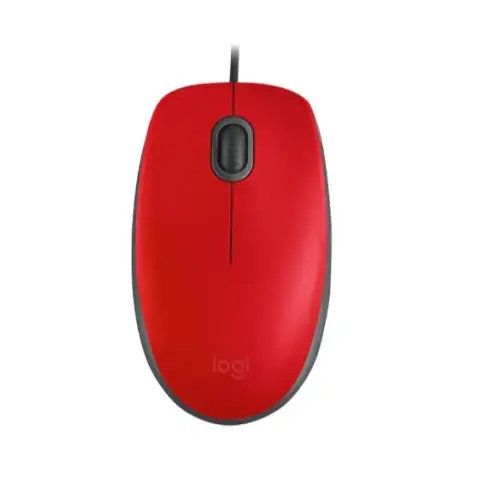 Logitech M110 Silent 910-005489 1000DPI Optik Kırmızı Kablolu Mouse
