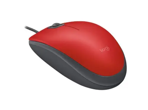 Logitech M110 Silent 910-005489 1000DPI Optik Kırmızı Kablolu Mouse