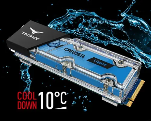 Team CARDEA Liquid 1TB 3400/3000MB/s NVMe PCIe Gen3x4 M.2 Sıvı Soğutmalı Gaming SSD Disk (TM8FP5001T0C119)