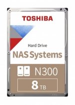 Toshiba N300 HDWG180UZSVA 8TB 7200RPM 128MB SATA 3 NAS Harddisk