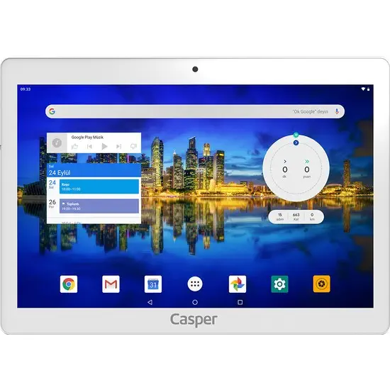 Casper Via S20 32 GB 10.1″ Tablet Gümüş - Distribütör Garantili