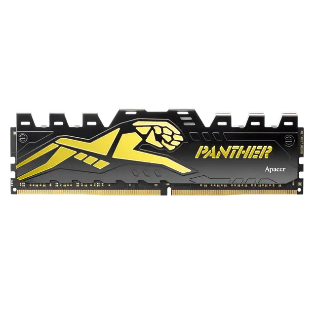 Apacer Panther Black-Gold 16GB (2x8GB) 3200Mhz CL16 DDR4 Gaming Ram (AH4U16G32C08Y7GAA-2)