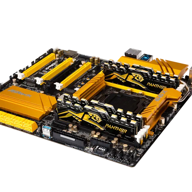 Apacer Panther Black-Gold 16GB (2x8GB) 3200Mhz CL16 DDR4 Gaming Ram (AH4U16G32C08Y7GAA-2)