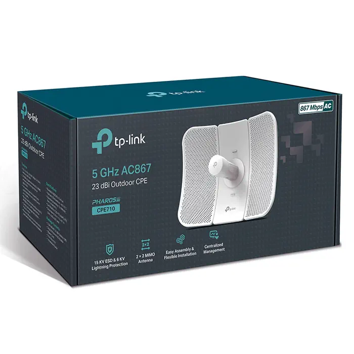 TP-Link CPE710 867 Mbps 5GHZ 867Mbps 23dBi Dış Mekan Kablosuz Access Point