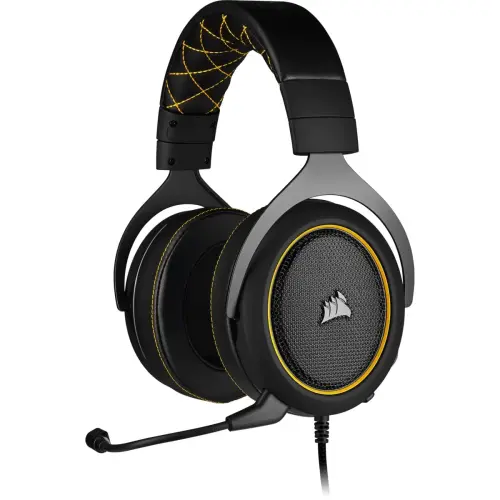 Corsair HS60 Pro Surround Sarı CA-9011214-EU 7.1 Surround Mikrofonlu Kablolu Gaming (Oyuncu) Kulaklık