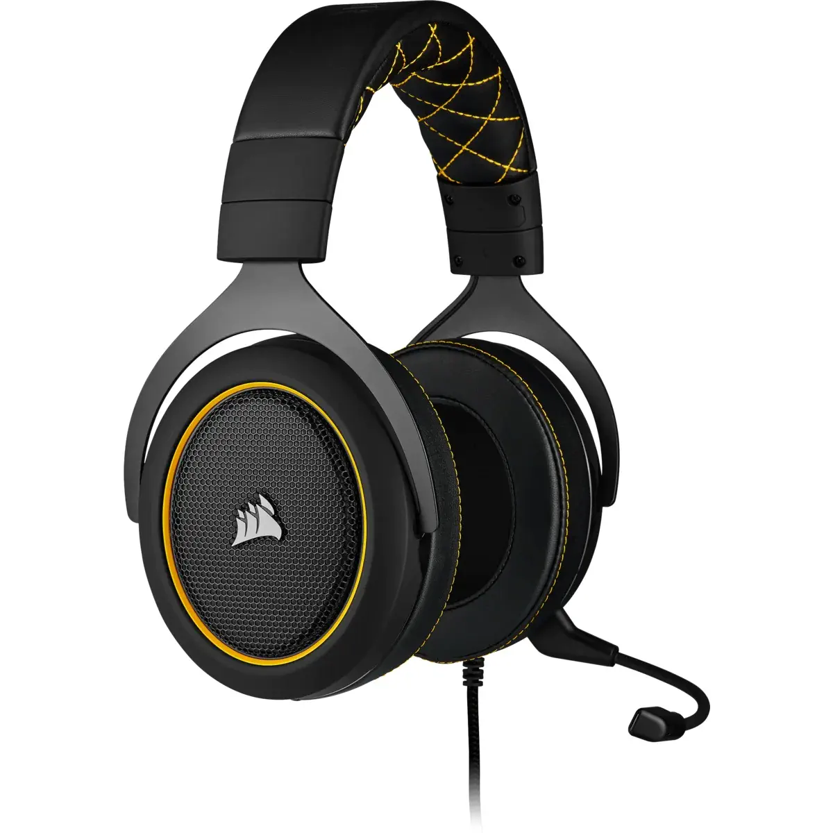 Corsair HS60 Pro Surround Sarı CA-9011214-EU 7.1 Surround Mikrofonlu Kablolu Gaming (Oyuncu) Kulaklık