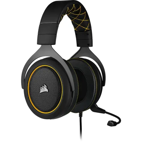Corsair HS60 Pro Surround Sarı CA-9011214-EU 7.1 Surround Mikrofonlu Kablolu Gaming (Oyuncu) Kulaklık