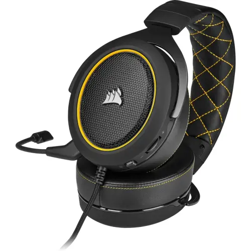 Corsair HS60 Pro Surround Sarı CA-9011214-EU 7.1 Surround Mikrofonlu Kablolu Gaming (Oyuncu) Kulaklık