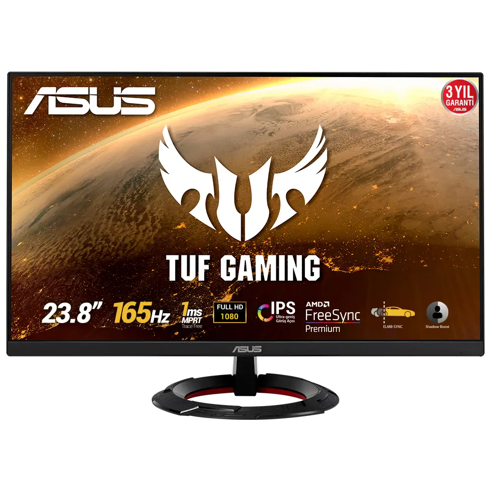 Asus TUF Gaming VG249Q1R 23.8″ 1ms 165Hz FreeSync Premium IPS Full HD Gaming Monitör