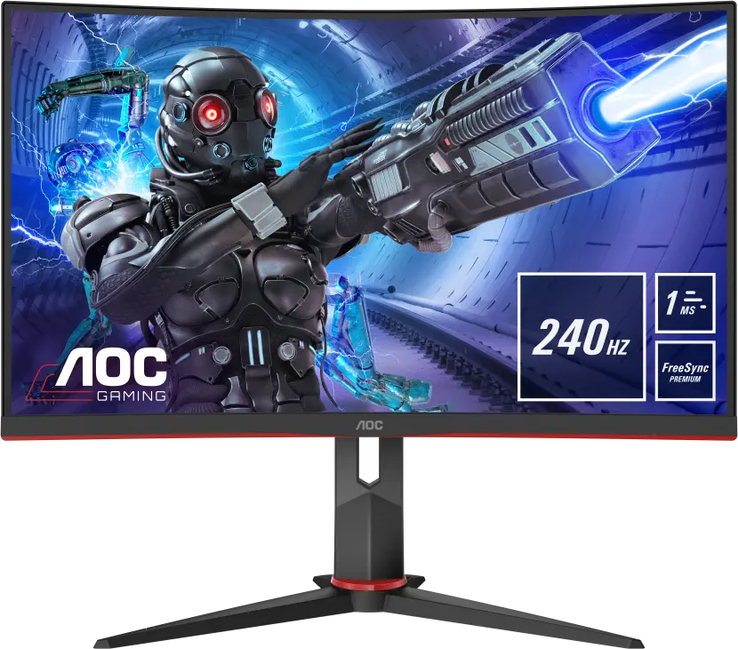AOC C32G2ZE 31.5″ 1ms 240Hz FreeSync Premium VA Full HD Curved Gaming Monitör