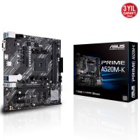Asus Prime A520M-K AMD A520 Soket AM4 DDR4 4600(OC)MHz mATX Anakart