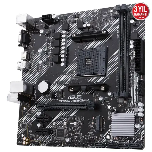 ASUS Prime A520M-K AMD Soket AM4 DDR4 4600(OC)MHz Micro ATX Anakart