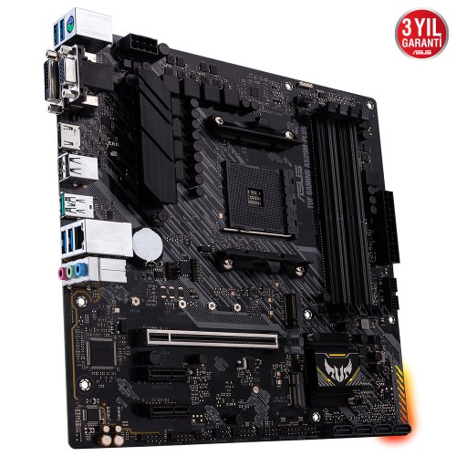 Asus TUF Gaming A520M-Plus AMD A520M Soket AM4 DDR4 4800(OC)Mhz mATX Gaming (Oyuncu) Anakart