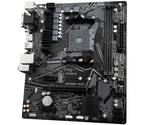 Gigabyte B550M S2H AMD B550 Soket AM4 DDR4 5100(OC)MHz mATX Gaming (Oyuncu) Anakart