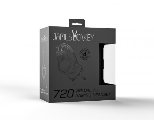 James Donkey 720 7.1 Surround RGB Siyah Gaming Kulaklık